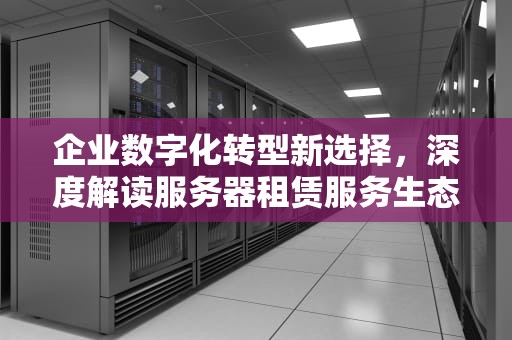 企业数字化转型新选择，深度解读服务器租赁服务生态，出租服务器犯法吗