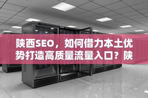 陕西SEO，如何借力本土优势打造高质量流量入口？陕西seo公司