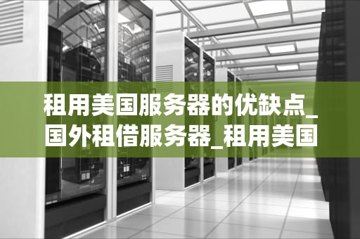 租用美国服务器的优缺点_国外租借服务器_租用美国服务器的优缺点分析