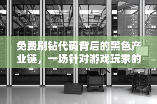 免费刷钻代码背后的黑色产业链，一场针对游戏玩家的精准围猎，手机免费刷钻代码怎么弄