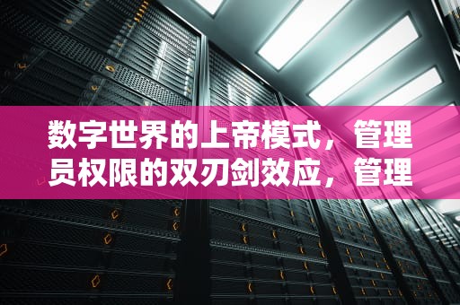 数字世界的上帝模式，管理员权限的双刃剑效应，管理员权限在哪里设置