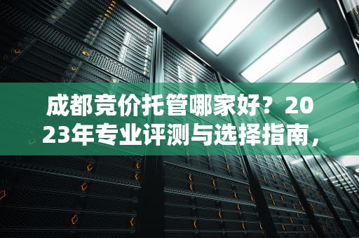 成都竞价托管哪家好？2023年专业评测与选择指南，成都竞价托管哪家好一点