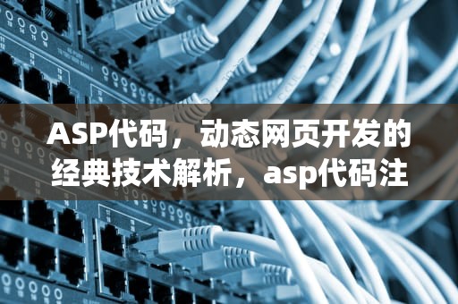 ASP代码，动态网页开发的经典技术解析，asp代码注释怎么注释