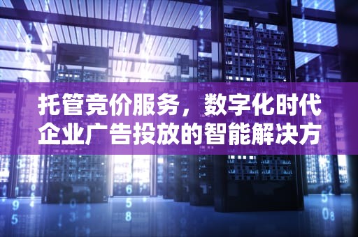 托管竞价服务，数字化时代企业广告投放的智能解决方案，托管竞价服务公司