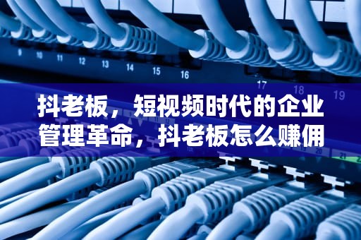 抖老板，短视频时代的企业管理革命，抖老板怎么赚佣金真的假的