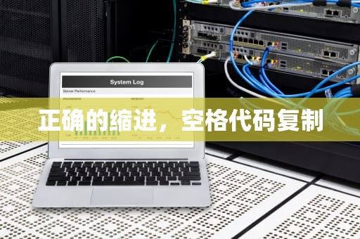 正确的缩进，空格代码复制