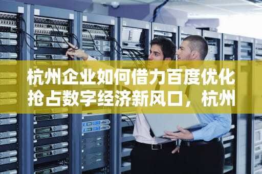杭州企业如何借力百度优化抢占数字经济新风口，杭州百度整站优化服务