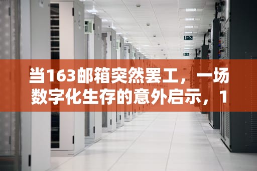 当163邮箱突然罢工，一场数字化生存的意外启示，163邮箱登陆不了怎么回事