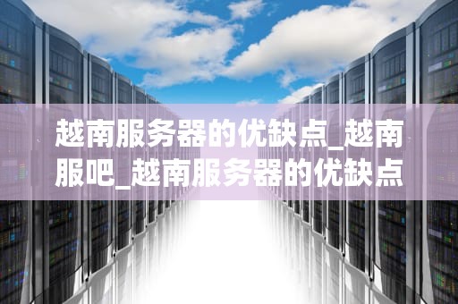 越南服务器的优缺点_越南服吧_越南服务器的优缺点分析