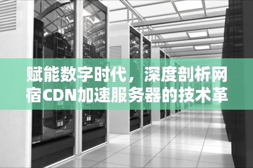赋能数字时代，深度剖析网宿CDN加速服务器的技术革新与行业应用，网宿cdn怎么样