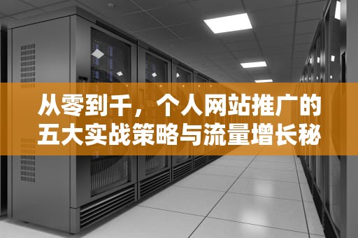 从零到千，个人网站推广的五大实战策略与流量增长秘诀，个人网站推广怎么做