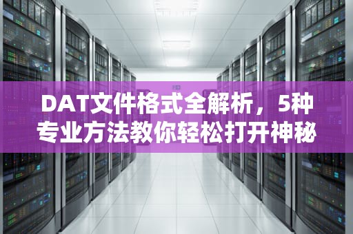 DAT文件格式全解析，5种专业方法教你轻松打开神秘文件，如何打开dat文件怎么打开
