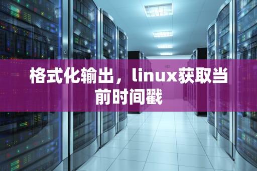 格式化输出，linux获取当前时间戳