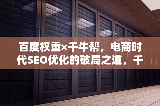 百度权重×千牛帮，电商时代SEO优化的破局之道，千牛权重是什么意思