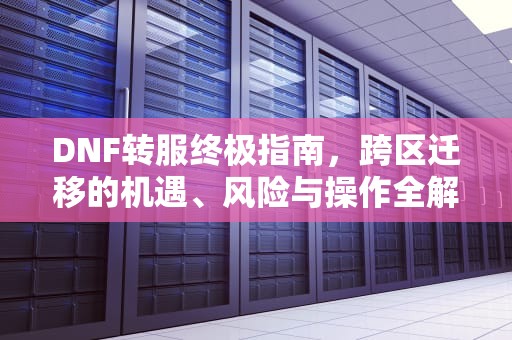 DNF转服终极指南，跨区迁移的机遇、风险与操作全解析，dnf转区申请官网入口
