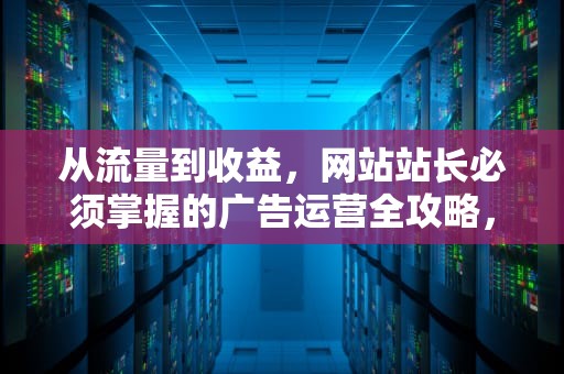 从流量到收益，网站站长必须掌握的广告运营全攻略，站长广告位出租