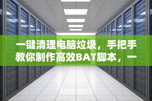 一键清理电脑垃圾，手把手教你制作高效BAT脚本，一键清理垃圾bat代码