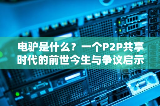 电驴是什么？一个P2P共享时代的前世今生与争议启示录，电驴是什么意思