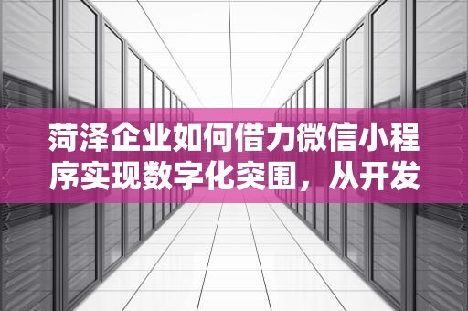 菏泽企业如何借力微信小程序实现数字化突围，从开发到运营的全链路指南，菏泽微信小程序制作公司