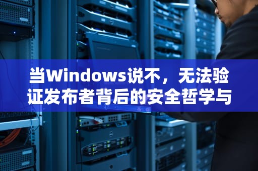 当Windows说不，无法验证发布者背后的安全哲学与数字时代困境，由于无法验证发布者所以windows已经阻止此软件