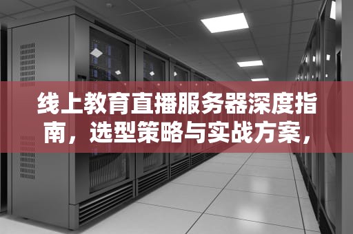 线上教育直播服务器深度指南，选型策略与实战方案，网上直播课用什么服务器好