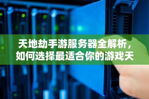天地劫手游服务器全解析，如何选择最适合你的游戏天地？天地劫有不同服务器吗