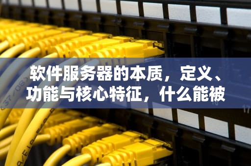 软件服务器的本质，定义、功能与核心特征，什么能被称作软件服务器