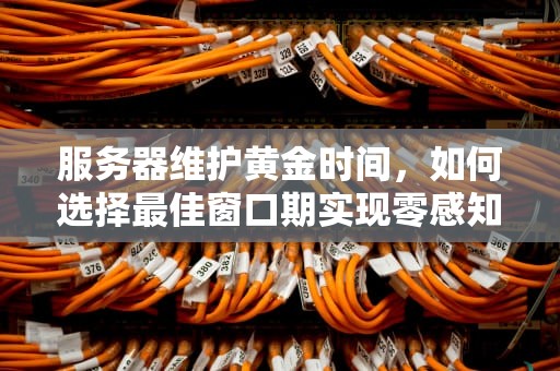 服务器维护黄金时间，如何选择最佳窗口期实现零感知升级，什么时候修好服务器最好呢