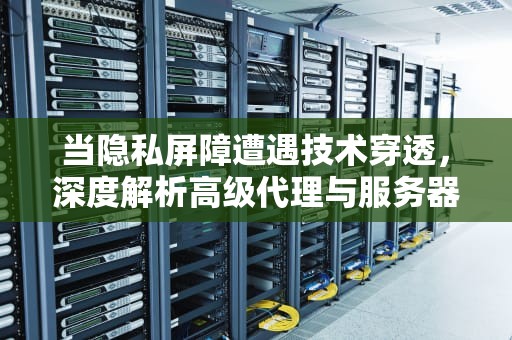 当隐私屏障遭遇技术穿透，深度解析高级代理与服务器溯源的攻防博弈，高级代理能查到服务器吗