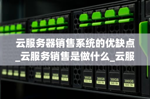 云服务器销售系统的优缺点_云服务销售是做什么_云服务器销售系统的优缺点分析
