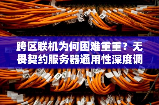 跨区联机为何困难重重？无畏契约服务器通用性深度调查，无畏契约哪个服好