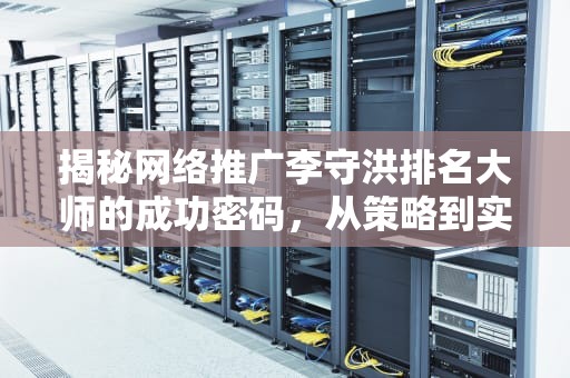 揭秘网络推广李守洪排名大师的成功密码，从策略到实战的全方位解析