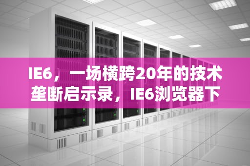 IE6，一场横跨20年的技术垄断启示录，IE6浏览器下载