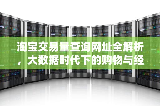 淘宝交易量查询网址全解析，大数据时代下的购物与经营决策指南，淘宝交易量查询网址是什么