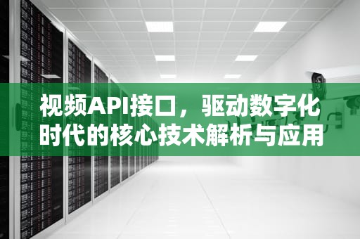 视频API接口,驱动数字化时代的核心技术解析与应用指南,视频API接口大全 视频API接口,驱动数字化时代的核心技术解析与应用指南,视频API接口大全