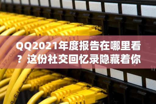 QQ2021年度报告在哪里看？这份社交回忆录隐藏着你的数字足迹，qq2020年度报告在哪