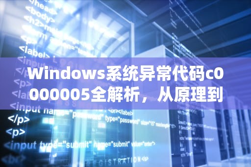 Windows系统异常代码c0000005全解析，从原理到修复的深度指南，c0000005异常代码