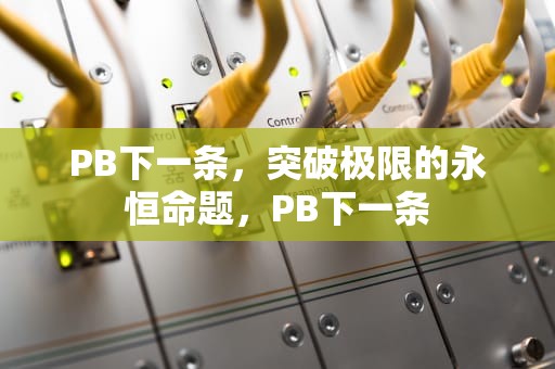 PB下一条，突破极限的永恒命题，PB下一条