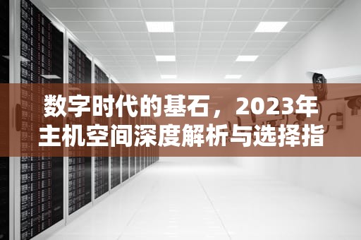 数字时代的基石，2023年主机空间深度解析与选择指南，虚拟主机空间