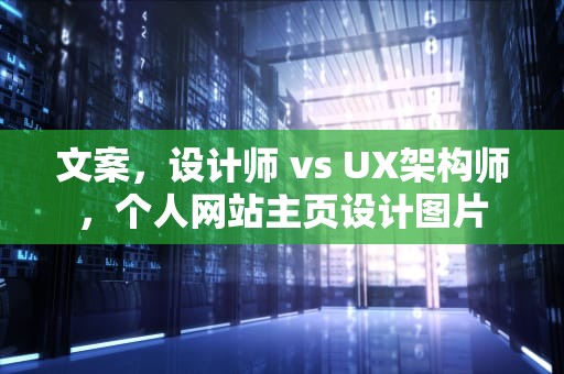 文案，设计师 vs UX架构师，个人网站主页设计图片