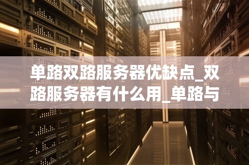 单路双路服务器优缺点_双路服务器有什么用_单路与双路服务器的优缺点比较