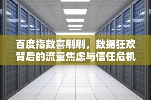 百度指数喜刷刷，数据狂欢背后的流量焦虑与信任危机，百度指数喜刷刷v20