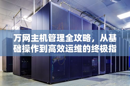 万网主机管理全攻略，从基础操作到高效运维的终极指南，万网主机管理控制台