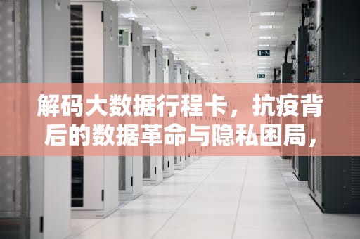 解码大数据行程卡，抗疫背后的数据革命与隐私困局，通信大数据行程卡