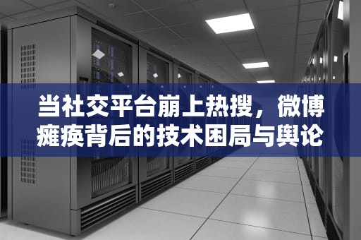 当社交平台崩上热搜，微博瘫痪背后的技术困局与舆论狂欢，微博崩溃了几次分别是因为什么