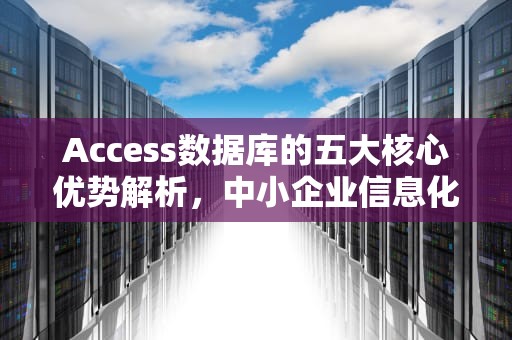Access数据库的五大核心优势解析，中小企业信息化管理的明智之选，access数据库的优点和缺点