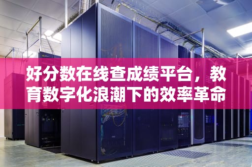 好分数在线查成绩平台，教育数字化浪潮下的效率革命，好分数在线查成绩平台入口