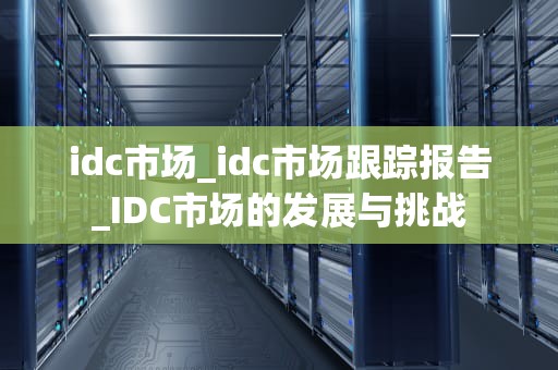 idc市场_idc市场跟踪报告_IDC市场的发展与挑战