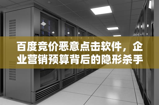百度竞价恶意点击软件，企业营销预算背后的隐形杀手与破局之道，恶意点击竞价时用的什么软件