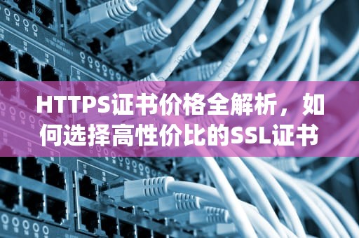 HTTPS证书价格全解析，如何选择高性价比的SSL证书？https证书价格玮信plw938
